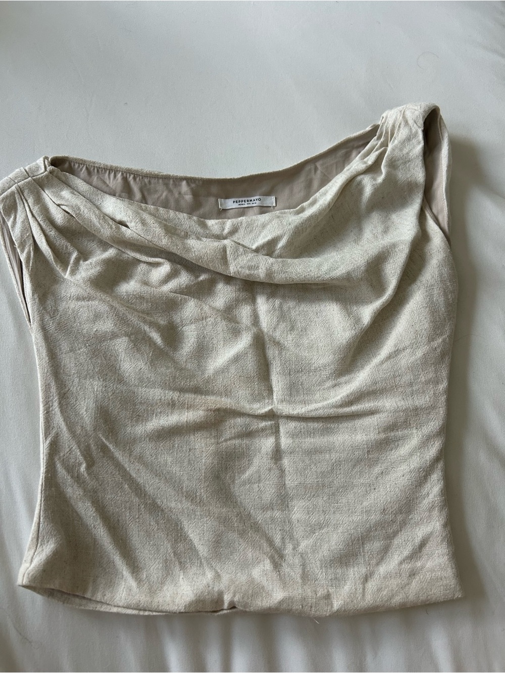 Peppermayo Cream Cowl Neck Camisole